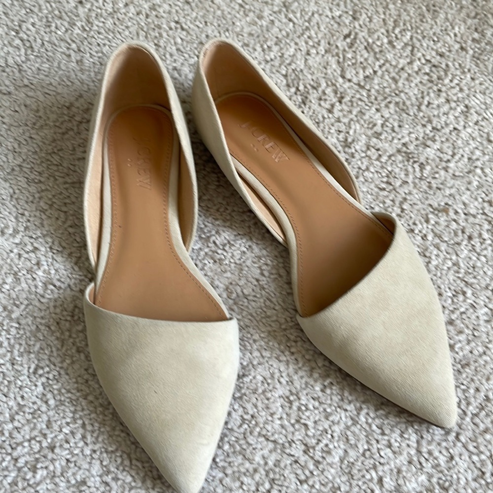 J. Crew Factory Zoe suede d'Orsay flats